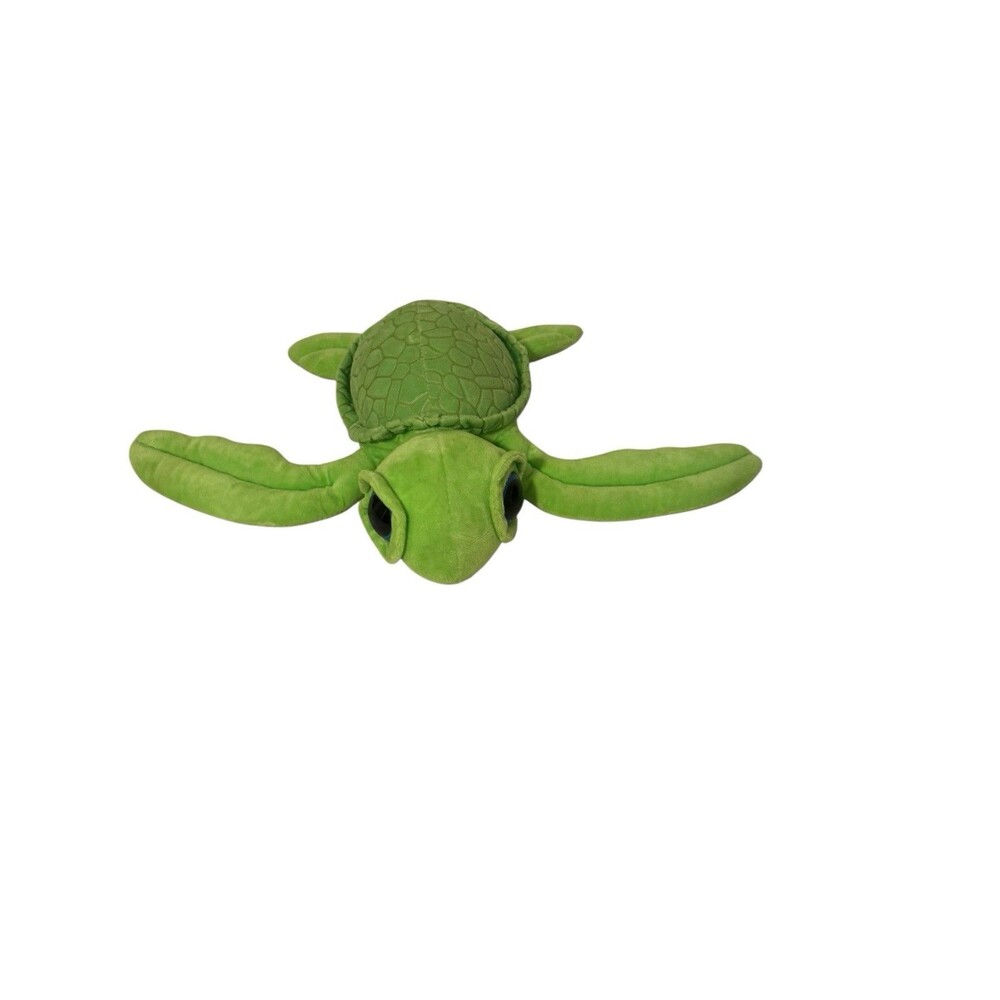 Nanco Bright Green Big Eyes Baby Sea Turtle Stuffed Plush Ocean Animal 13”
